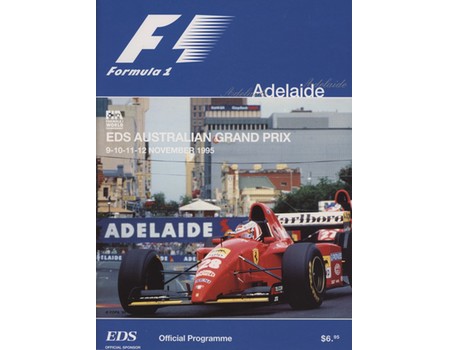 AUSTRALIAN GRAND PRIX 1995 MOTOR RACING PROGRAMME