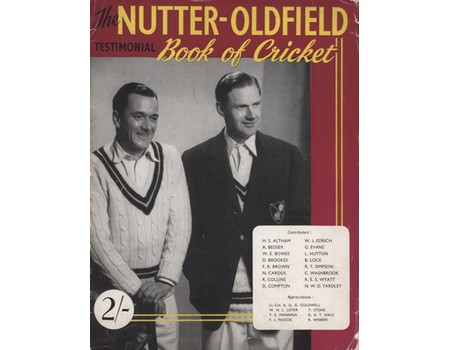 BERT NUTTER & BUDDY OLDFIELD (NORTHAMPTONSHIRE) CRICKET BENEFIT BROCHURE