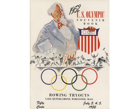 1952 U.S. OLYMPIC SOUVENIR BOOK - ROWING TRYOUTS