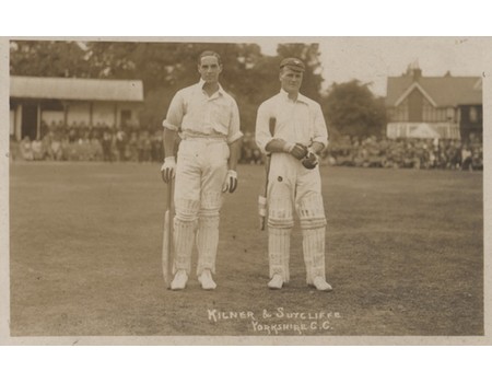 KILNER & SUTCLIFFE (YORKSHIRE) CRICKET POSTCARD
