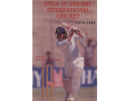 INDIA IN ONE-DAY INTERNATIONAL CRICKET 1974-1991