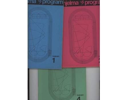 EUROPEAN ATHLETICS CHAMPIONSHIPS 1971 HELSINKI PROGRAMMES X 3 