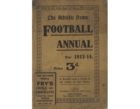 ATHLETIC NEWS FOOTBALL ANNUAL 1913-14