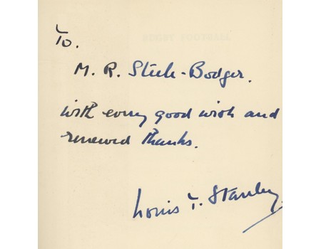 RUGBY FOOTBALL (MICKY STEELE-BODGER