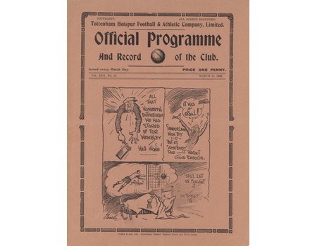 TOTTENHAM HOTSPUR V CHESTERFIELD 1937-38 FOOTBALL PROGRAMME