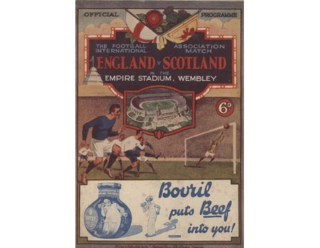 ENGLAND V SCOTLAND 1932 FOOTBALL PROGRAMME