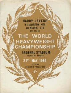 Henry Cooper v Muhammad Ali boxing programme, 1966