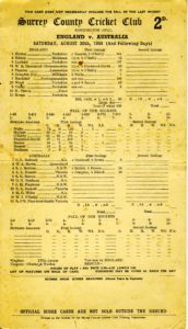 Len Hutton's 364 in the 1938 Ashes, cricket, scorecard, batting, cricket records