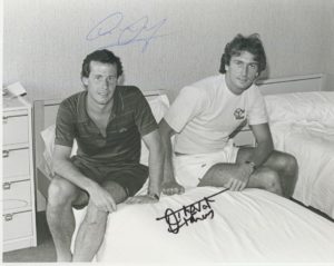 trevor francis, liam brady, signed football photo, football autograph, football memorabilia, sportspages, sports memorabilia, football transfers