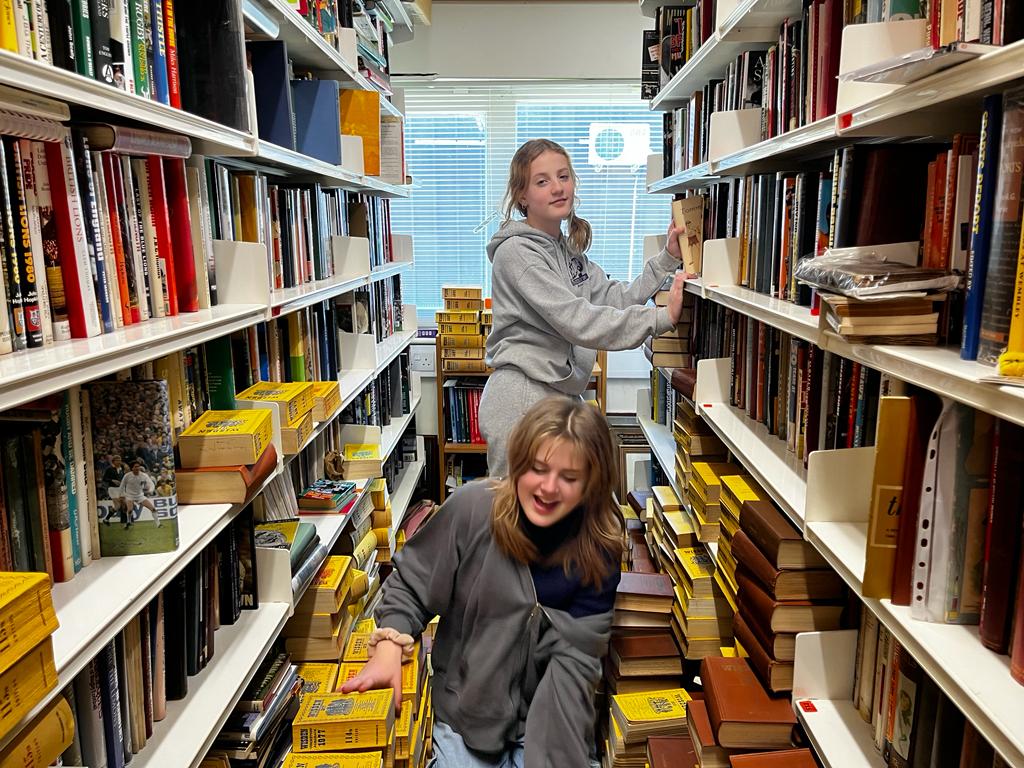 Sportspages' staff on a training day with Wisdens